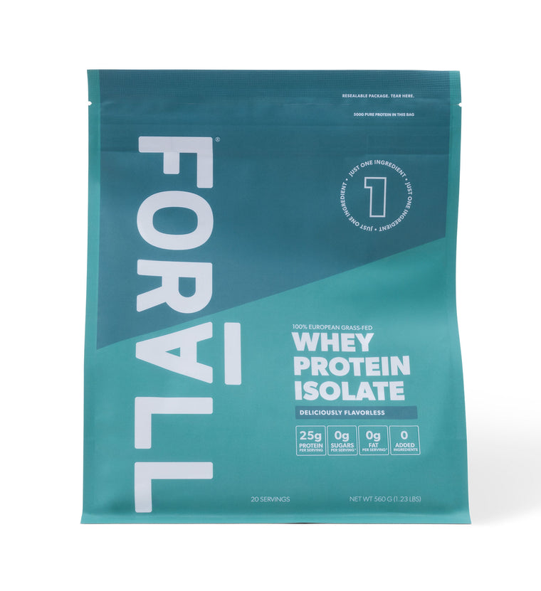 FORALL European Grass-Fed Whey Protein Isolate (20 Scoops)