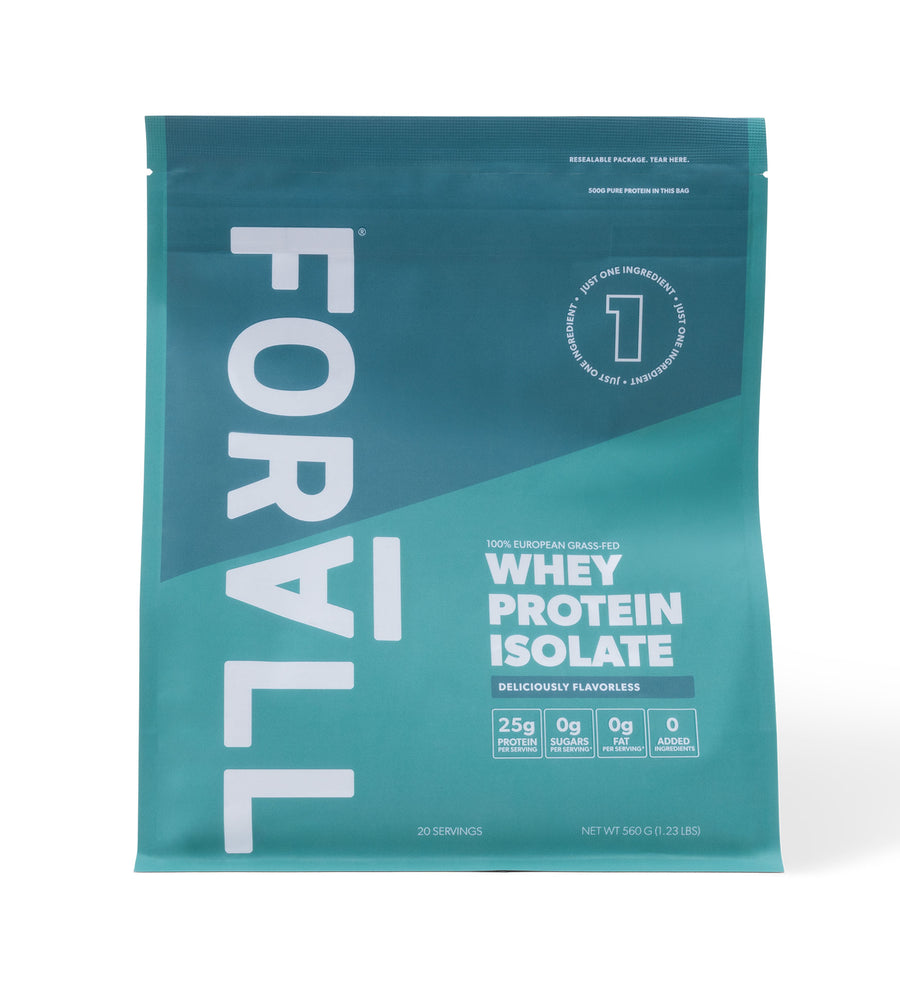 FORALL European Grass-Fed Whey Protein Isolate (20 Scoops)