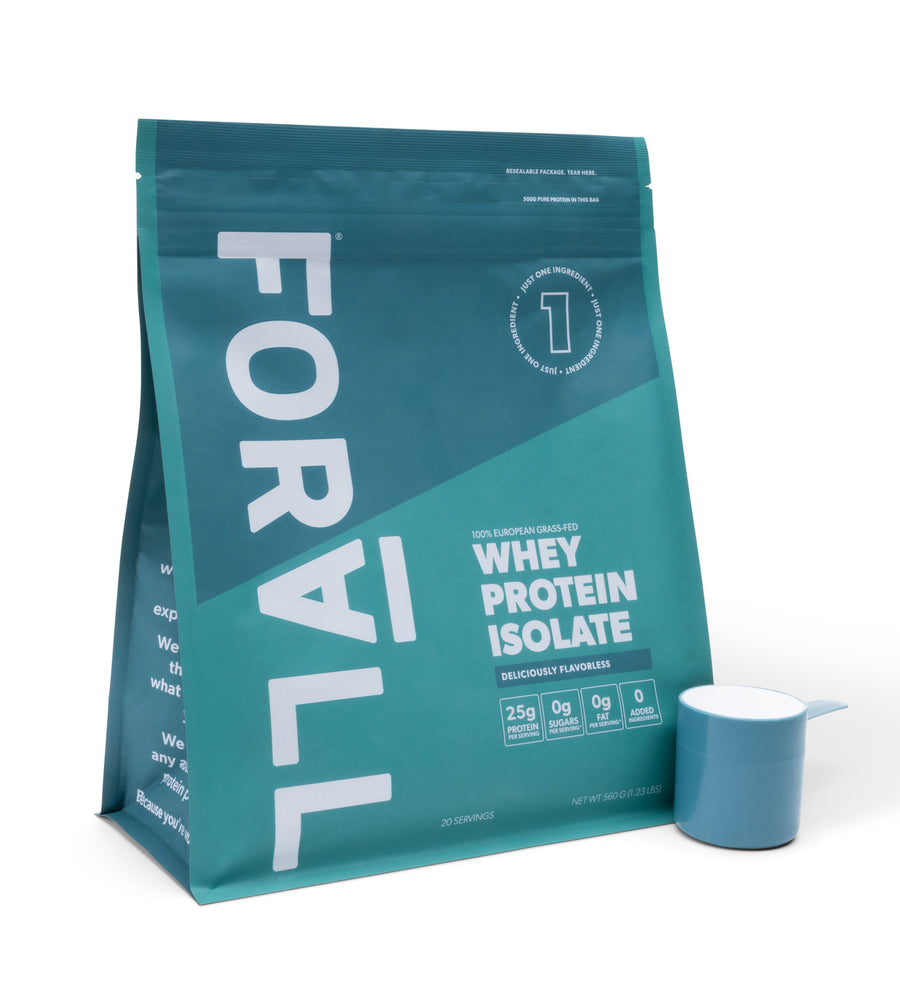 FORALL European Grass-Fed Whey Protein Isolate (20 Scoops)