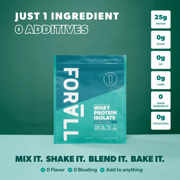 FORALL Flavorless Protein Kit (20-scoop bag + FREE gift)